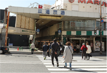 旦過市場商店街写真