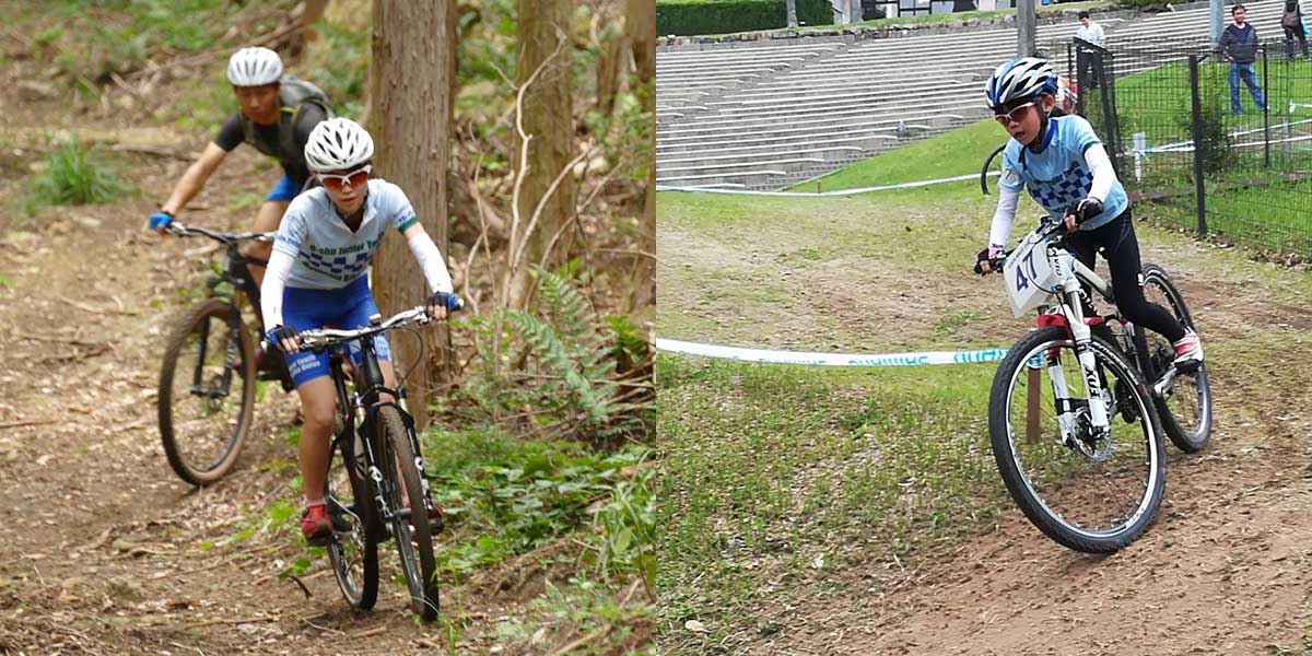 マウンテンバイク（MTB）家族　坂口姉妹イベント参加写真