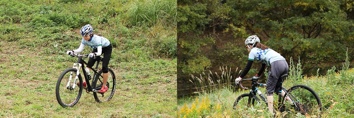 マウンテンバイク（MTB）家族　坂口姉妹　練習風景写真02