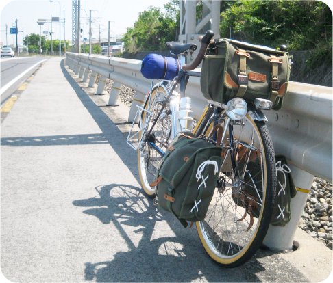 自転車で仲間と旅を楽しみたい写真