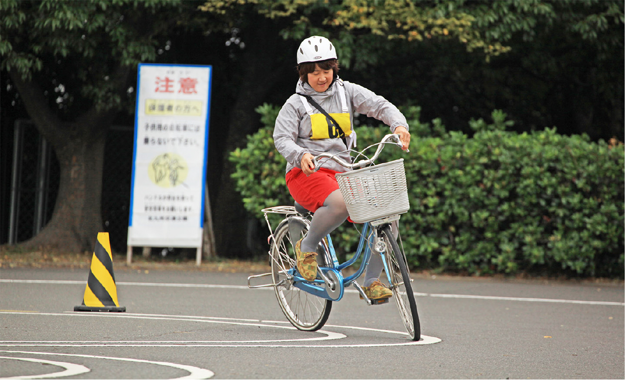 自転車運転免許 取得体験 風景写真